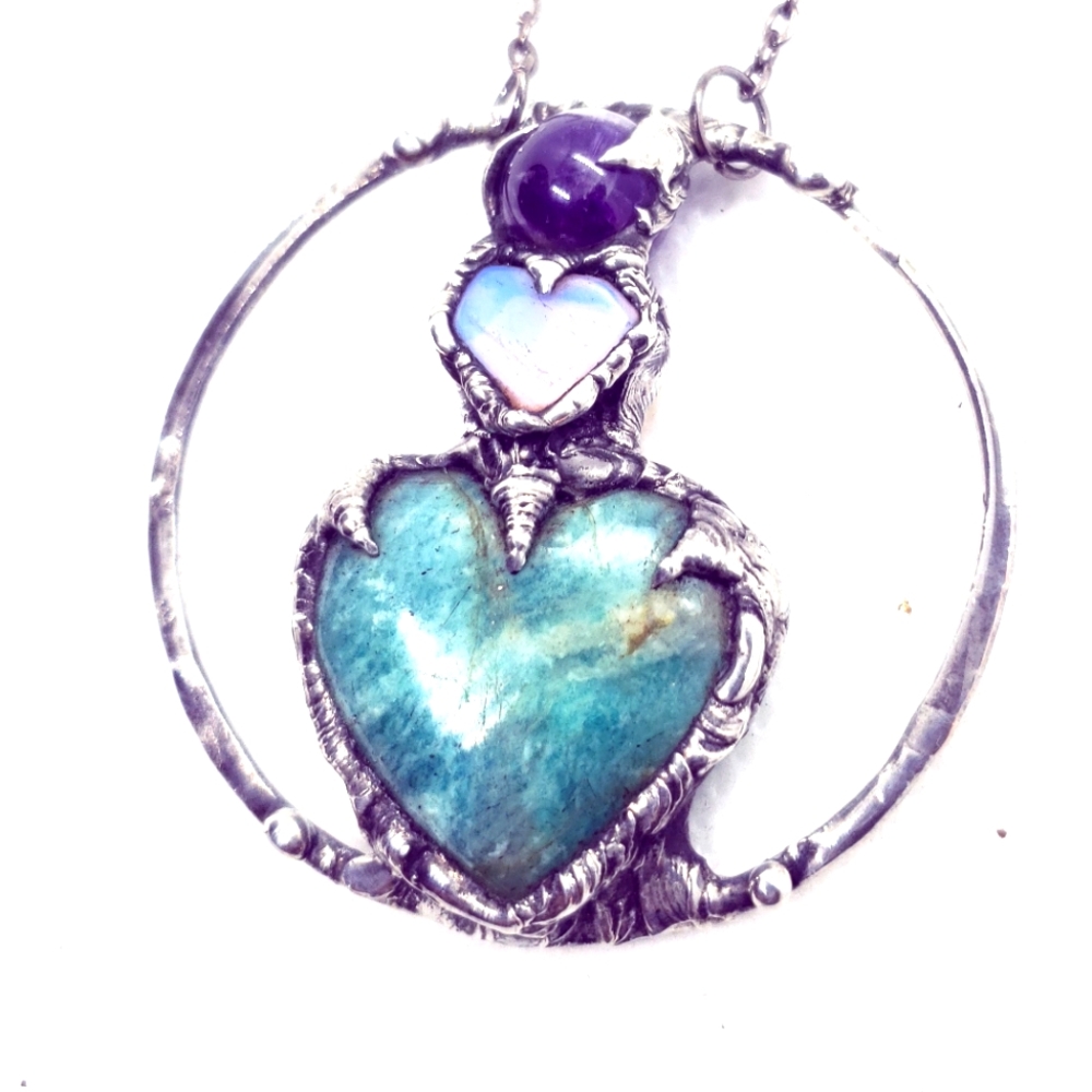 Cosplay crystal necklace handmade